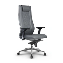 Кресло для руководителя Метта L 1m 50M/4D_17839_Кожа перфорированная NewLeather - Черный_Кожа перфорированная NewLeather - Черный
