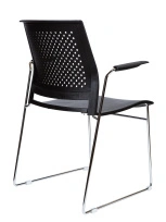Стул офисный NORDEN Eight grey / серый пластик / хром база