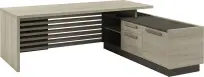 Стол руководителя Vestar Z-222пр.0000 правый Дуб Галифакс - Бетон Чикаго