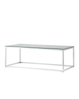 Журнальный стол 120×60 ТАУН серебро