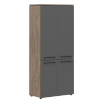 Шкаф для документов с глухими средними и малыми дверьми Morris Trend MHC 85.3 Сосна Нордик/Антрацит 854×423×1956