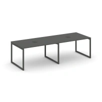 Стол для переговоров Style Project SN-4O.SPRG-012 Акация Лорка/Металл Черный 2360×980×750