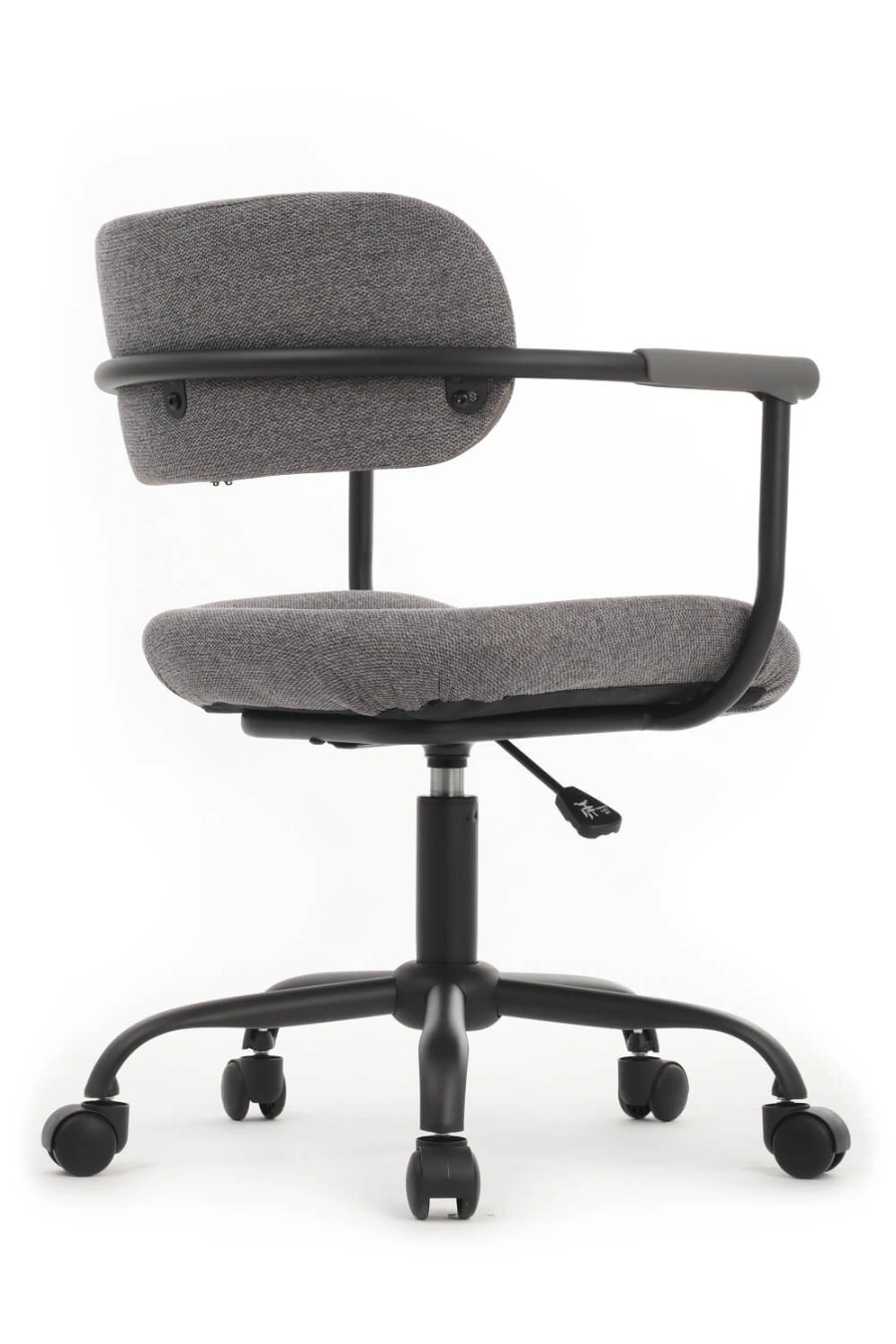 Кресло Kolin W-231 Чёрный каркас/Серая ткань 600×600×750-830