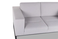 Диван офисный двухместный  i-Rest Euroforma / Рогожка Bahama Plus / Серый / 1448×800×750