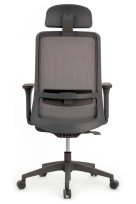 Кресло WORK W-218C Grey Серый пластик/Серая сетка 65-64-113-123