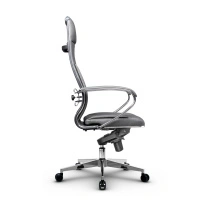 Кресло для руководителя Метта L 1m 46/K_17841_Кожа перфорированная NewLeather - Темно-коричневый_Кожа перфорированная NewLeather - Темно-коричневый