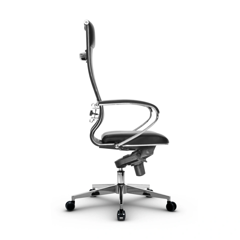Кресло для руководителя Метта L 1m 42/K_17841_Кожа перфорированная NewLeather – Черный