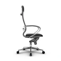 Кресло для руководителя Метта L 1m 42/K_17841_Кожа перфорированная NewLeather – Черный