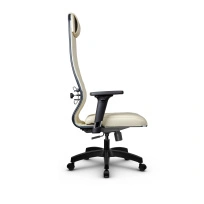 Кресло для руководителя Метта L 1m 40M/2D_17831_Кожа перфорированная NewLeather – Черный