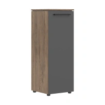Шкаф для документов колонка с глухой средней дверью Morris Trend MC 42.1 Сосна Нордик/Антрацит 429×423×1188