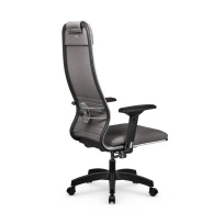 Кресло для руководителя Метта L 1m 38K2/4D_17831_Кожа перфорированная NewLeather – Темно-коричневый