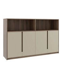 Шкаф для документов средний с нишей Artwood ATW37942124 Дуб Капучино