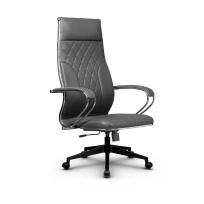 Кресло для руководителя Метта L 1m 44M/K_17832_Кожа перфорированная NewLeather – Черный