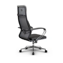 Кресло для руководителя Метта L 1m 44M/K_17834_Кожа перфорированная NewLeather – Черный
