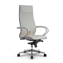 Кресло для руководителя Метта L 1m 42/K_17841_Кожа перфорированная NewLeather – Черный