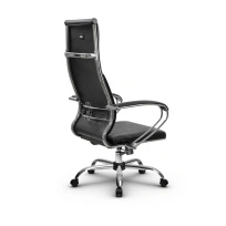 Кресло для руководителя Метта L 1c 44B/K_17833 Кожа перфорированная NewLeather – Черный