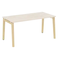 Onix Wood Стол офисный OW.SP-4.8 Дуб мали/Дуб светлый/Белый металл 1580×800×750