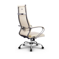Кресло для руководителя Метта L 1c 44B/K_17833 Кожа перфорированная NewLeather – Черный