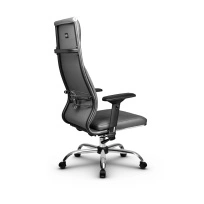 Кресло для руководителя Метта L 1m 44M/4D_17833_Кожа перфорированная NewLeather – Темно-бордовый