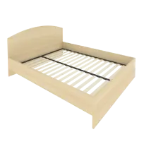 Light Кровать с ортопедическим основанием и изголовьем С-КИ-160 Клён 1650x2050x900