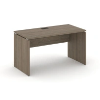 Стол офисный Style Project SN-D.SP-014 / Акация Лорка – Белый – Черная заглушка / 1580×700×750