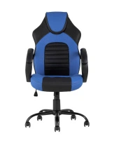 Кресло игровое TopChairs Racer Midi черно-синее