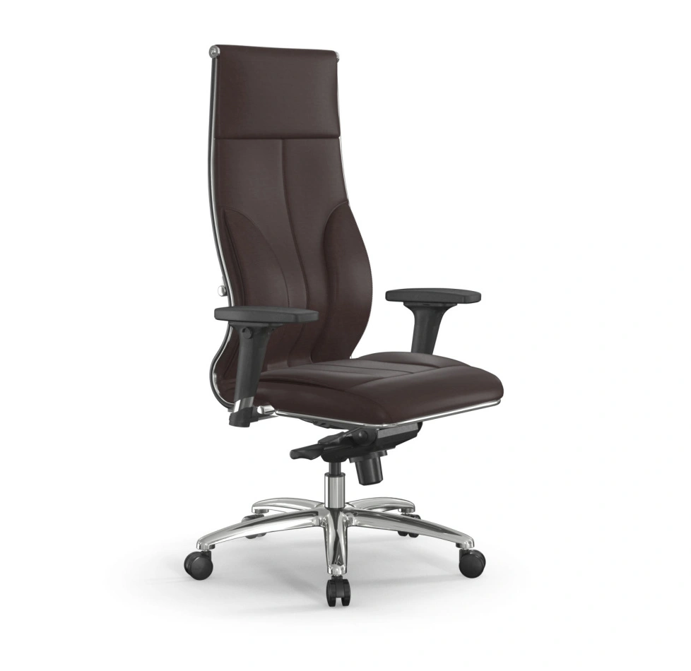 Кресло для руководителя Метта L 1m 46/2D_17838_Infinity Easy Clean_темно-коричневый