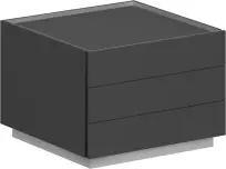 Тумба опорная Oliver / OL-20-11.OS.DT / 800×800×569 / Корпус: Оникс серый / Фасады:  Дуб табак