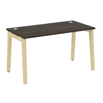 Onix Wood Стол офисный OW.SP-3.7 Дуб мали/Дуб светлый/Белый металл 1380×720×750