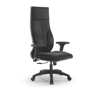Кресло для руководителя Метта L 1m 46/2D_17831_Кожа перфорированная NewLeather - Темно-коричневый_Кожа перфорированная NewLeather - Темно-коричневый
