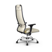 Кресло для руководителя Метта L 1m 40M/2D_17833_Кожа перфорированная NewLeather – Черный