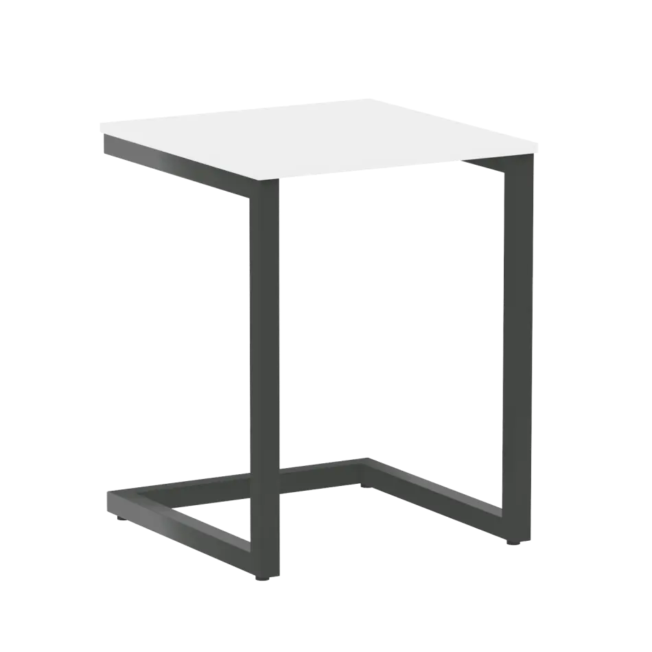 Home Office Стол офисный VR.SP-2-58 Белый бриллиант/Антрацит металл 580×600×750