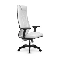 Кресло для руководителя Метта L 1m 50M/4D_17831_Кожа перфорированная NewLeather - Черный_Кожа перфорированная NewLeather - Черный