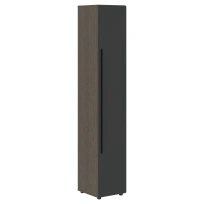 Шкаф для документов высокий узкий VHCS 40.1 Яшма черный/Кобра 400×430×2253 VELION