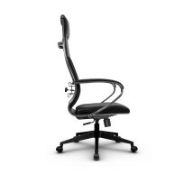 Кресло для руководителя Метта L 1c 44B/K_17832 Кожа перфорированная NewLeather – Черный