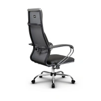 Кресло для руководителя Метта L 1m 44M/K_17833_Кожа перфорированная NewLeather – Черный