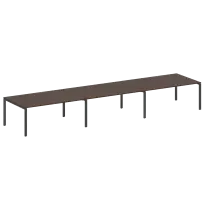 Metal System Перег. стол (3 столешницы) на П-оразном м/к БП.ПРГ-3.5 Акация/Антрацит металл 5400*1235*750