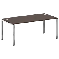 Metal System Direct Стол рабочий руководителя на П-обр. м/к БП.СРР-5.9 Акация/Нерж. сталь 1800*900*750