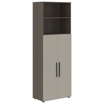 Шкаф для документов высокий широкий VHCS 80.6 Яшма черный/Кобра 800×430×2253 VELION