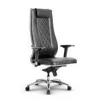 Кресло для руководителя Метта L 1m 50M/4D_17838_Кожа перфорированная NewLeather - Черный_Кожа перфорированная NewLeather - Черный