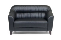 Двухместный диван Райт Вуд Euroforma / Экокожа Euroline / Черный 9100 / 1450×850×920