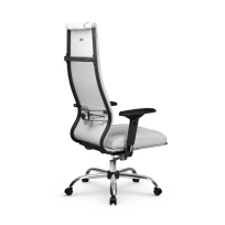 Кресло для руководителя Метта L 1m 50M/4D_17833_Кожа перфорированная NewLeather - Черный_Кожа перфорированная NewLeather - Черный