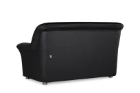 Двухместный диван Карелия Euroforma / Экокожа Euroline / Черный/ 1520×890×870
