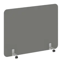 R-line Перегородка на металлических опорах, на роликах DP.R-160-120 Тиквуд тёмный/Серый металл 1600×18×1200