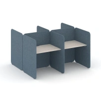 Офисная мебель Колл-центр. Комплект №5 KC.K-005 / Тиквуд Светлый – Romeo 13 / 1614×1800×1200