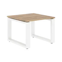 Стол журнальный ECT 6060 Кария Пальмира/Белый 600×600×450 ENIO