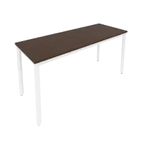 Slim Стол офисный на металлокаркасе С.СП-6.1 Белый/Антрацит металл 1580×600×750