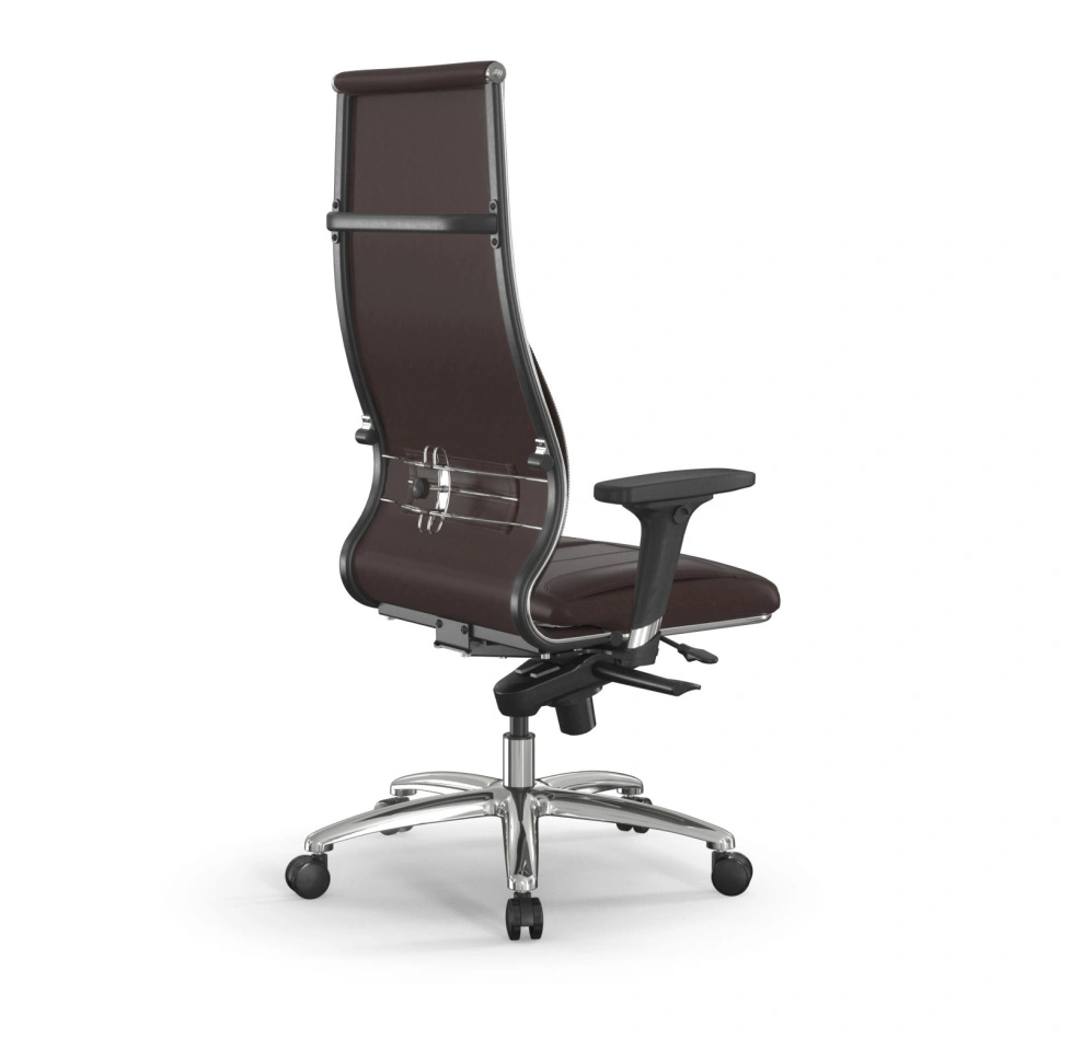 Кресло для руководителя Метта L 1m 46/2D_17838_Infinity Easy Clean_темно-коричневый