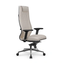 Кресло для руководителя Метта L 1m 50M/4D_17839_Кожа перфорированная NewLeather - Черный_Кожа перфорированная NewLeather - Черный