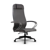 Кресло для руководителя Метта L 1m 38K2/K_17832_Кожа перфорированная NewLeather – Черный